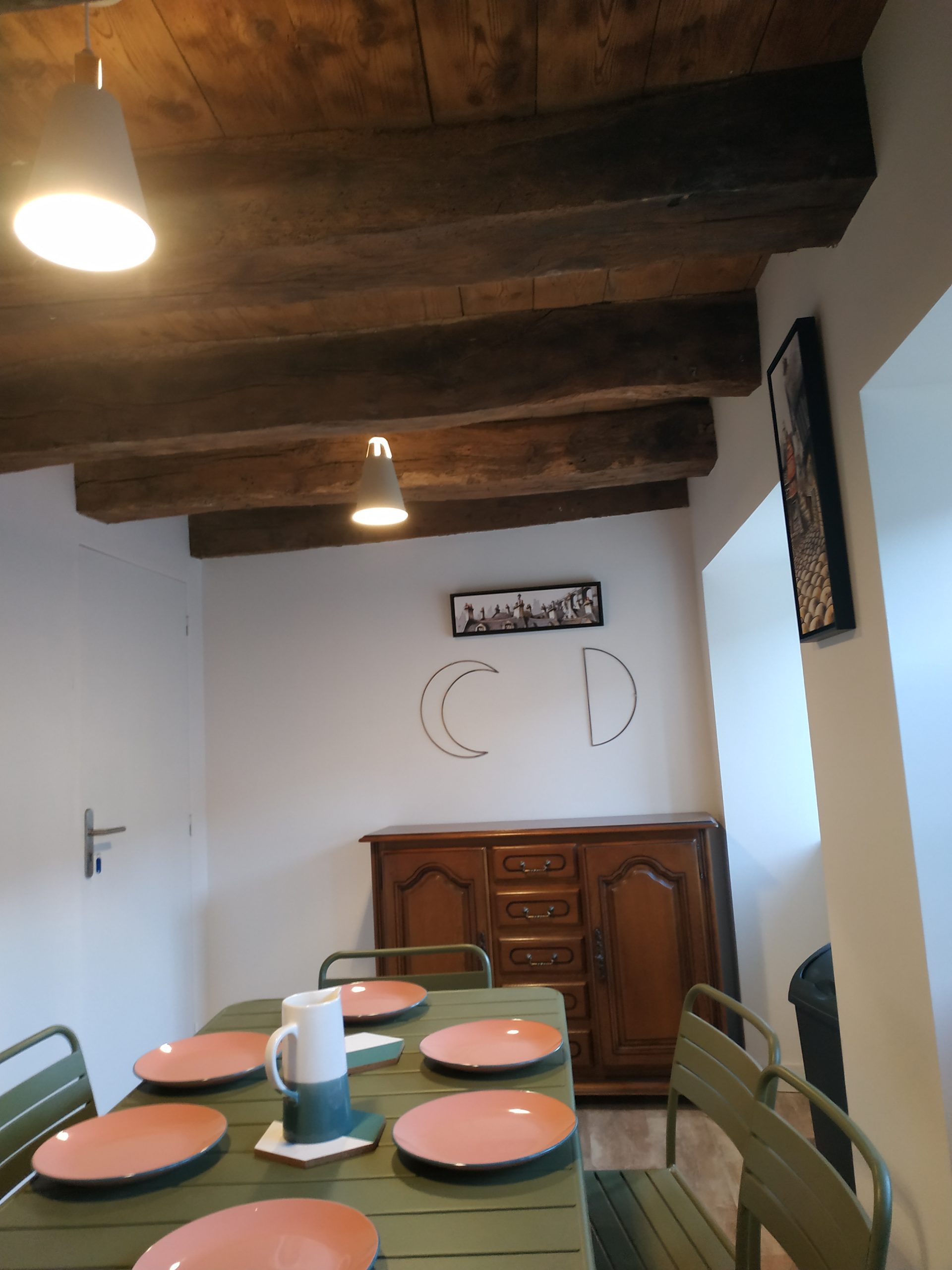 Poutres anciennes de la cuisine, Ty Kousked