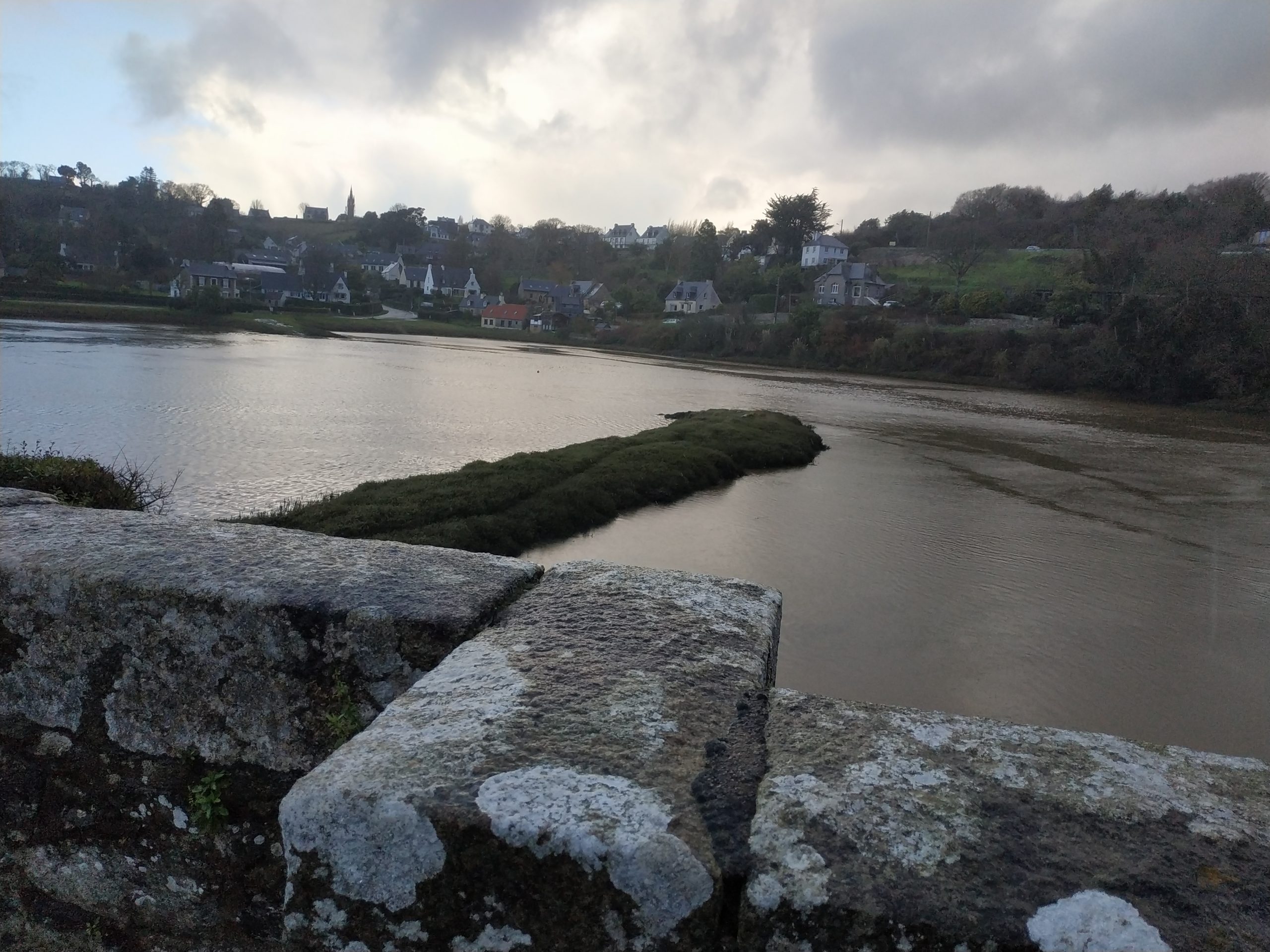 Le Jaudy depuis la passerelle Saint-François, Tréguier